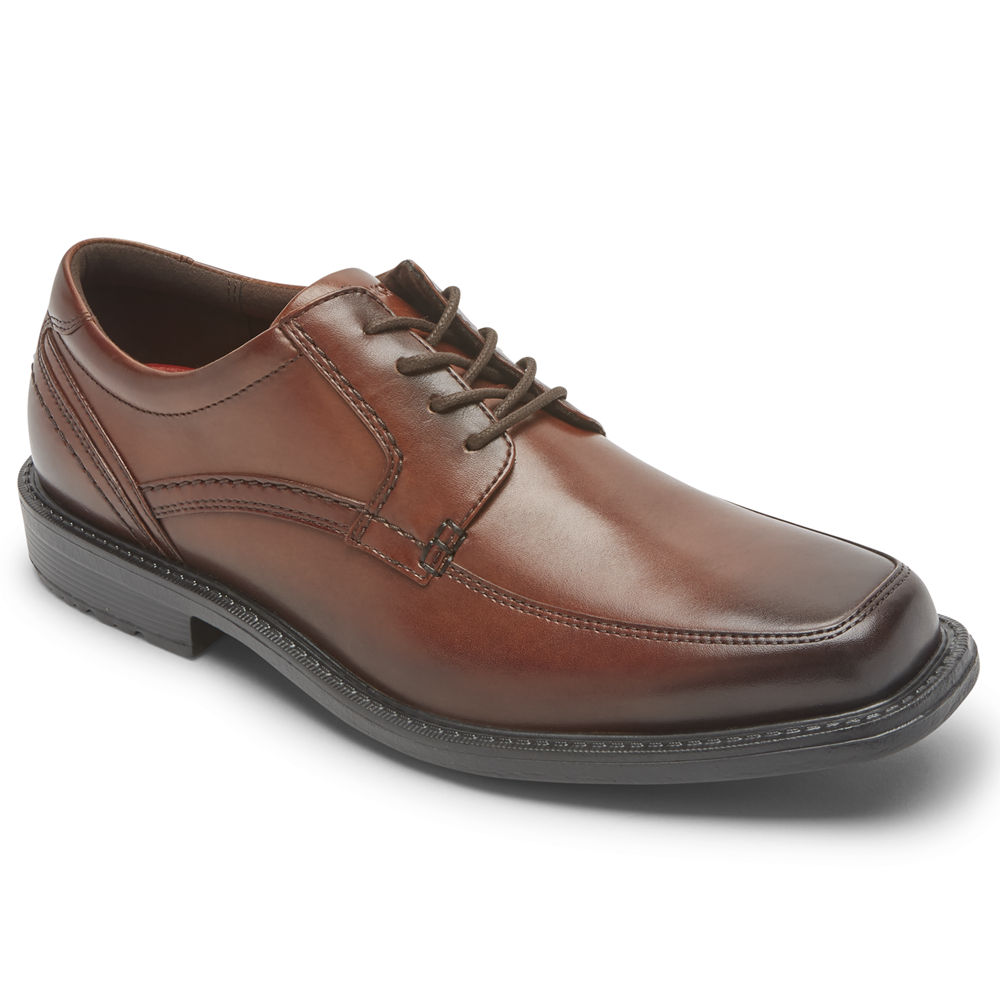 Rockport Singapore Mens Lace Up - Style Leader 2 Apron Toe Brown - NH9401537